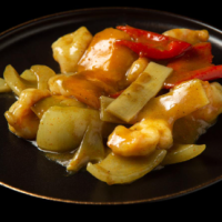 219.Gamberi al curry - ASAKA SUSHI
