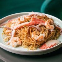 Spaghetti di riso con frutti di mare - Moko Sushi