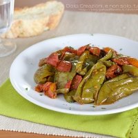 Friggitelli con pomodorini e basilico - Demo gastronomia