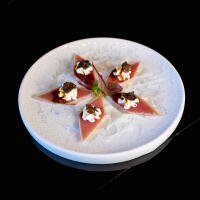 CARPACCIO TUNA FLAMBE TARTUFO - Coquille Sushi