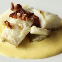 Orata con salsa carbonara - Demo Bari Ristorante