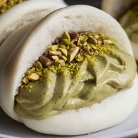 Bao al pistacchio e granella di pistacchio - HIBI POKE