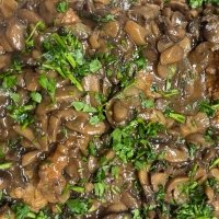 FETTINA DI MAIALE PANATA CON SOSA E FUNGHI - Tre G Food