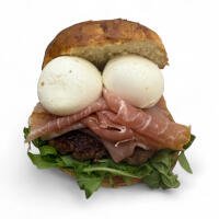 crudo burger - Nicolosi Tavoli