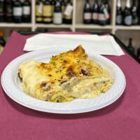 LASAGNA AL PISTACCHIO E SALMONE - TRE G FOOD EVENTO
