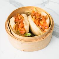 Bao Burger Salmon (2pz) - Tiburon Angri