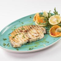 Pesce spada alla griglia  con aglio e olio evo - Paestum in Tavola