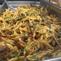 Cortecce con melanzane e salsiccia - Paestum in Tavola