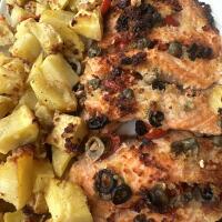 Salmone gratinato con patate - Paestum in Tavola