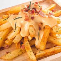 Patatine con fonduta - Paestum in Tavola