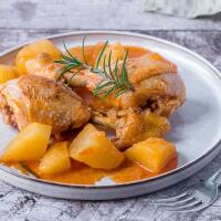 Pollo alla cacciatora con patate - Paestum in Tavola