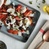 Baccalà con pomodorini, olive e capperi - Paestum in Tavola