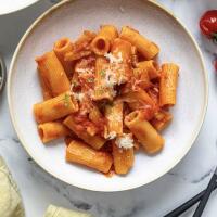 Rigatoni all’amatriciana - Bristoforno Caserta