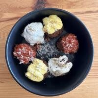 Tris di polpette - Pizzeria La Malafemmena