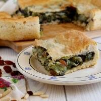 Torta rustica scarola e olive - Il caseificio della masseria d'Elia