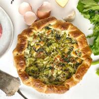 Torta rustica cime di rapa e salsiccia - Il caseificio della masseria d'Elia