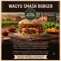 Hamburger Smash di Wagyu Italiano 150gr - Osteria New York