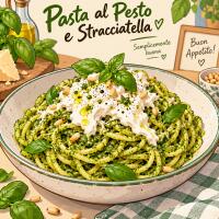 Pasta al pesto,patata e stracciatella 180 gr - Healthy Poke - Pasta & Basta