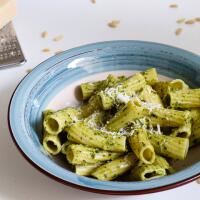 Paccheri Pesto alla genovese - Bella Palermo Gastronomia