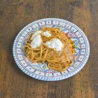 Spaghetti Pesto rosso - Bella Palermo Gastronomia