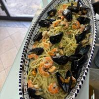 Spaghetti Cozze e gamberi - Bella Palermo Gastronomia
