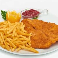Cotoletta di Pollo con Patatine Fritte - Demo Lido La Playa