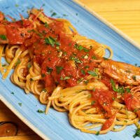 Linguine al gambero e datterino - I Gerolomini