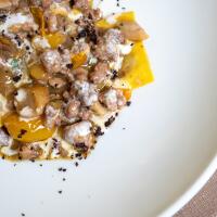 Ravioli farciti con ricotta - Ristorante tre gufi