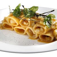 Paccheri con pescatrice - Lido Santa Maria