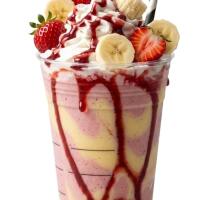Frappè banana e fragola - Cornetteria al vecchio mulino