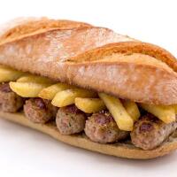 Panino salsiccia e patatine - Food Evolution