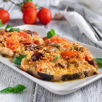 Spada gratinato con peperoni e patate - Food Evolution
