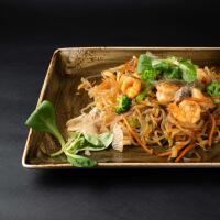 SHIRATAKI CON PESCE E VERDURE - Misaki Pompei