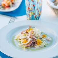 Insalata di calamari finocchio e arancia - Bagno Antonio Ischia