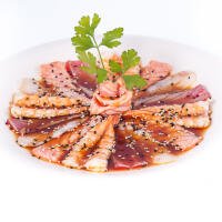 Carpaccio Misto Scottato - Ora Sushi