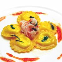 RAVIOLI MARE GIALLO E CACIO - Ristorante Pizzeria Antica Marina