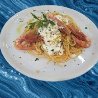LINGUINE GAMBERO ROSSO - Ristorante Pizzeria Antica Marina