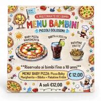 Menu pizza bambini - Circuito del gusto