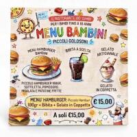 Menu hamburger bambini - Circuito del gusto