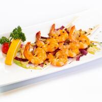 253.- Ebi no kushiyaki  (3 spiedini) - Leon D'Oro Sushi - Cassola