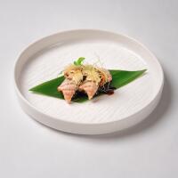 087. - Black salmone flambe e phila 2 pz - Leon D'Oro Sushi - Cassola