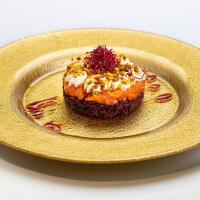 044.- Tartare salmone e pistacchio - Leon D'Oro Sushi - Cassola