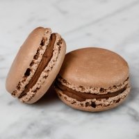 Macaron al cioccolato fondente - Pasticceria demo
