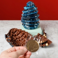 Uovo di cioccolato "Spaziale" - Pasticceria demo