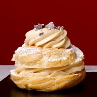 Zeppola con crema alla nocciola - Pasticceria demo